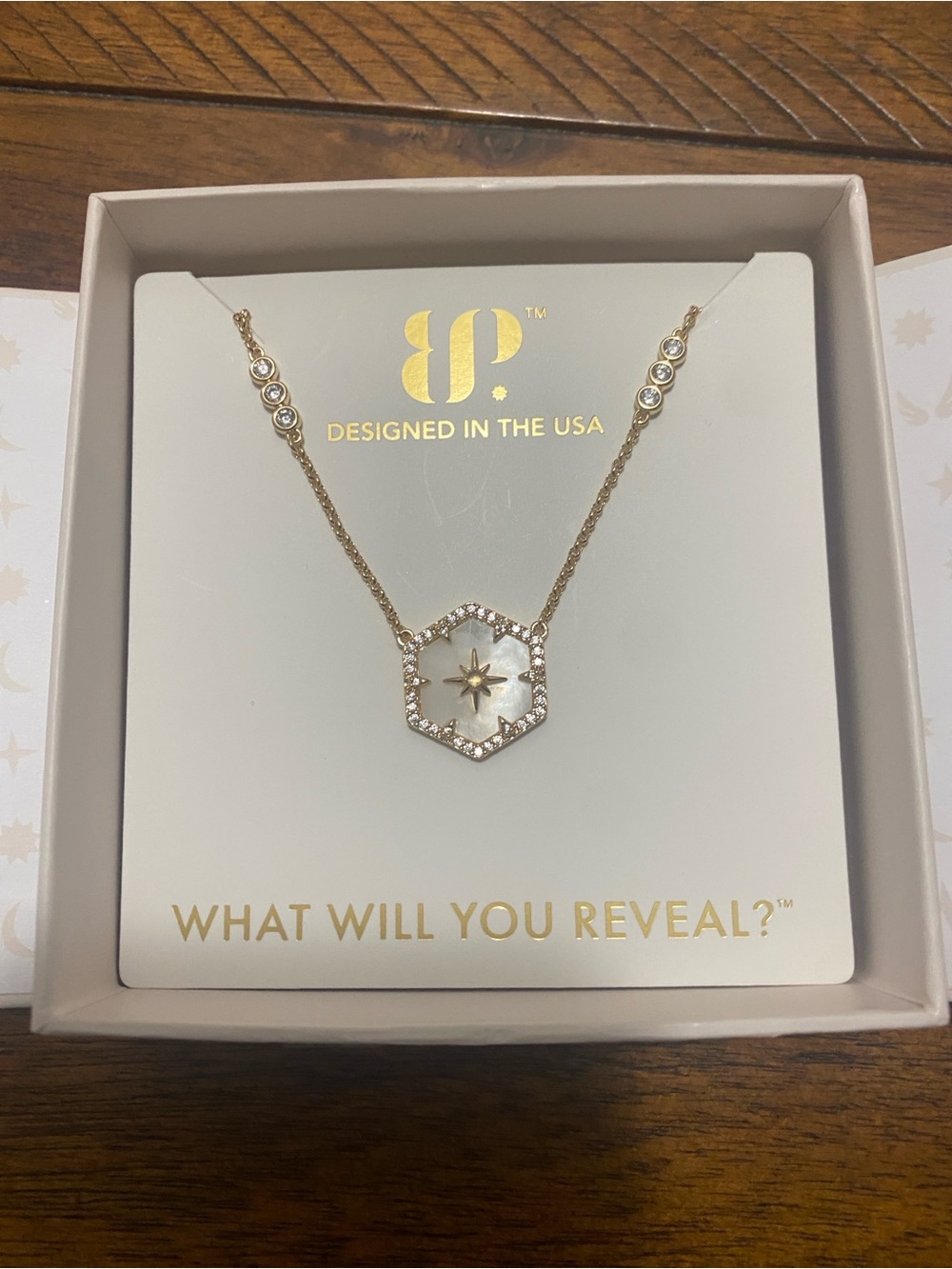 Bomb Party Halo Necklace - Genuine Moonstone & White Mother of Pearl - Gold